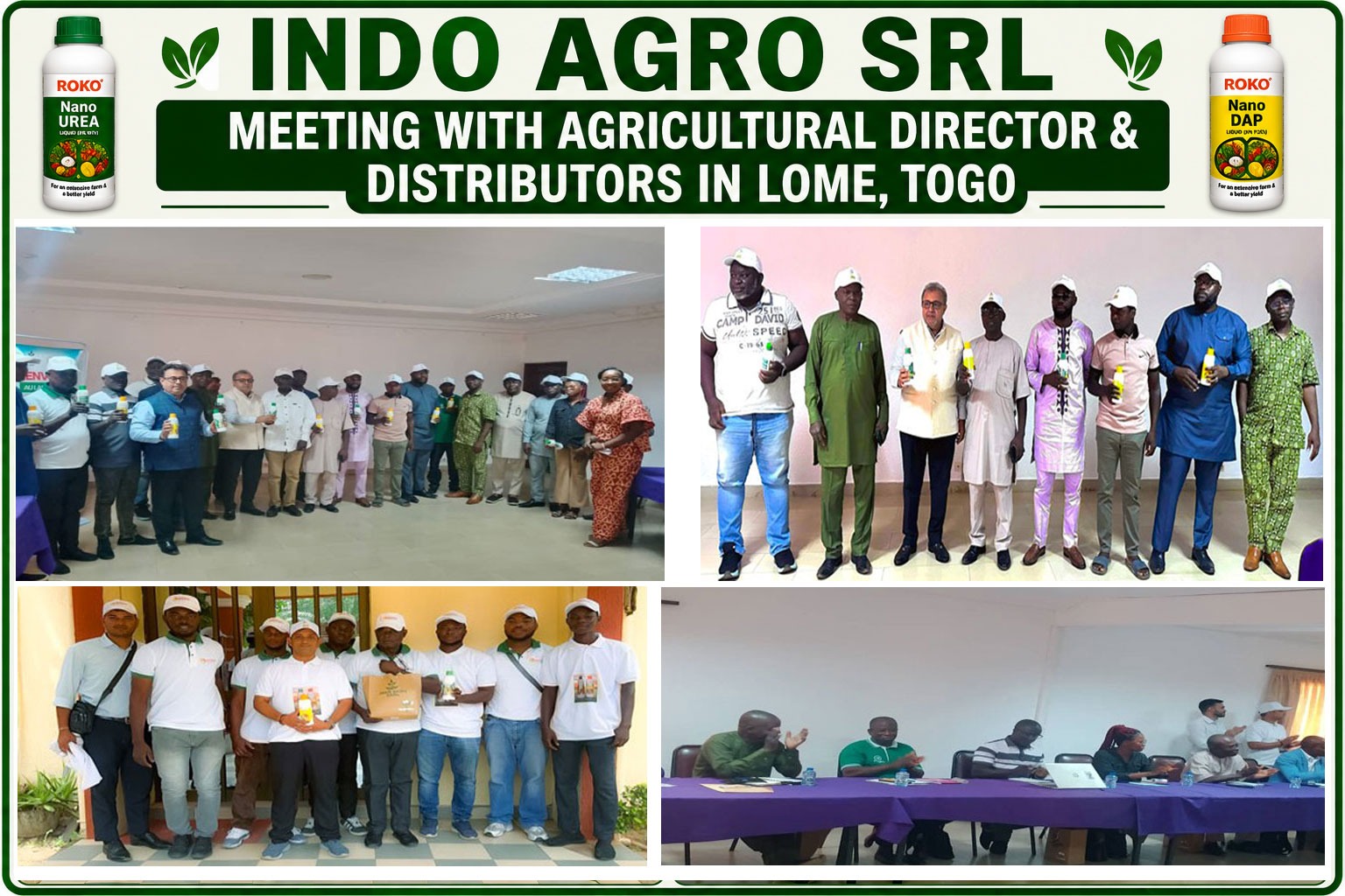 Réunion avec le Directeur Agricole et distributeurs à Lomé